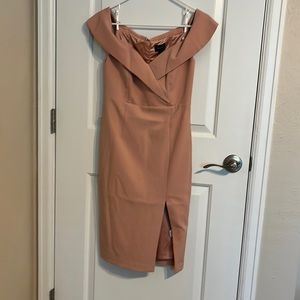 Tan cocktail, dress size 4